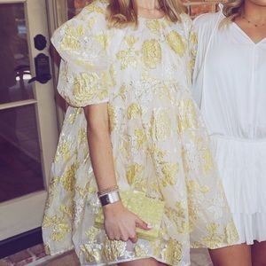 Sister Jane Gloss Floral Mini Smock Dress